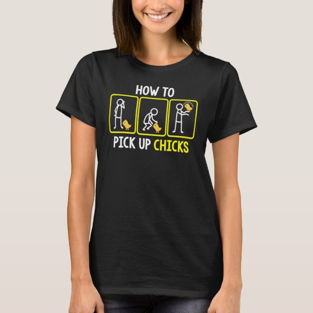 Anheben von Küken 4 T-Shirt (Vorderseite)
