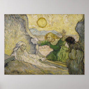 Anheben von Lazarus (nach Rembrandt) Van Gogh Fine Poster
