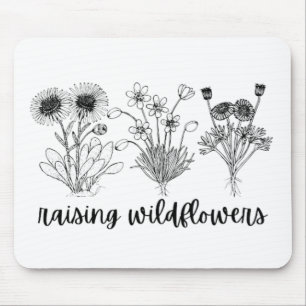 Anheben wild lebender Blume Mousepad