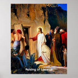 Anhebung von Lazarus, Carl Bloch, Poster