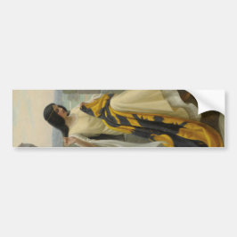 Anheften der Standardflagge (mittelalterliche Frau Autoaufkleber