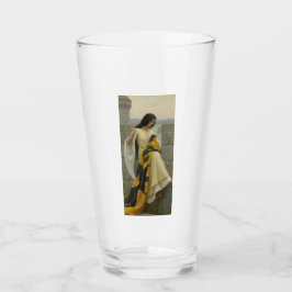 Anheften der Standardflagge (mittelalterliche Frau Glas