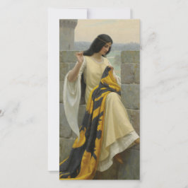 Anheften der Standardflagge (mittelalterliche Frau Karte