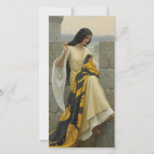 Anheften der Standardflagge (mittelalterliche Frau Karte