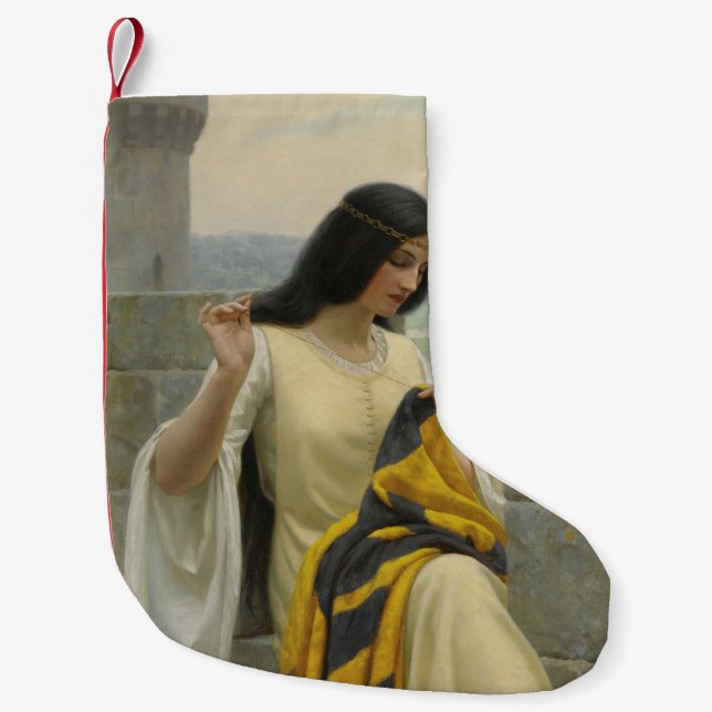 Anheften der Standardflagge (mittelalterliche Frau Kleiner Weihnachtsstrumpf (Vorderseite)