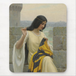 Anheften der Standardflagge (mittelalterliche Frau Mousepad