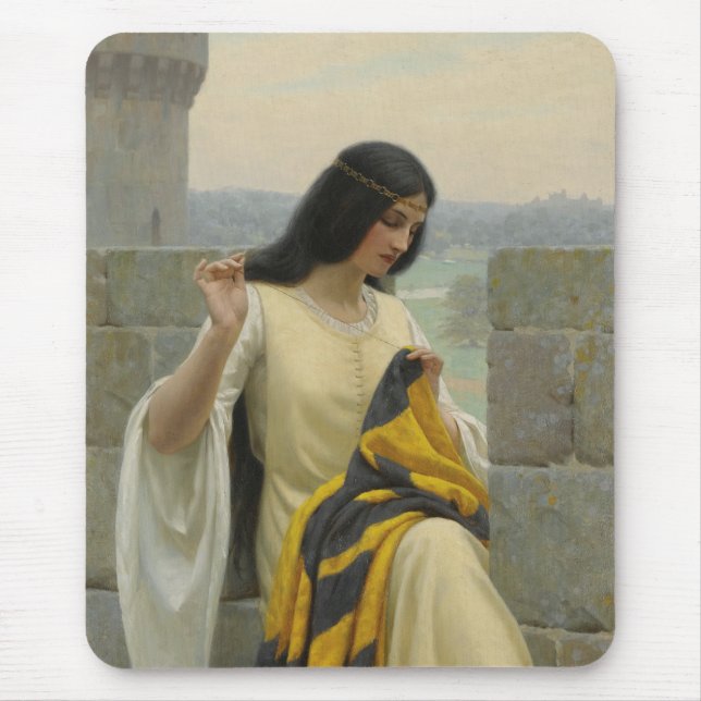 Anheften der Standardflagge (mittelalterliche Frau Mousepad (Vorne)