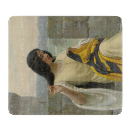 Anheften der Standardflagge (mittelalterliche Frau Schneidebrett