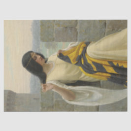 Anheften der Standardflagge (mittelalterliche Frau Seidenpapier