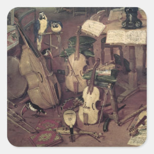 Anhörung, 1617 quadratischer aufkleber