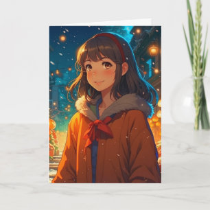 Ani mazing Christmas Anime Pun Karte