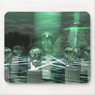 Anicent Mayan Ritual 13 Crystal Skulls Mousepad