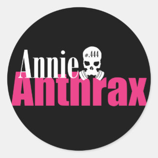 Anie anthrax - schwarzer Aufkleber