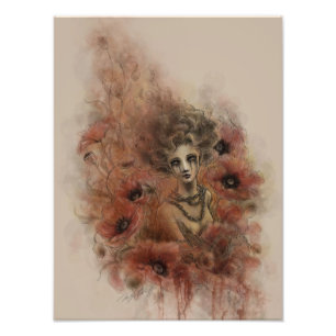 Anima Sola Dark Fantasy Art Print Fotodruck