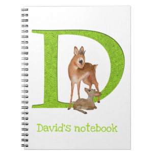 Animal ABC D ist für Dik-Dik-Notebook Notizblock