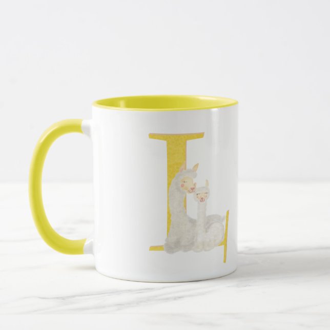 Animal ABC L is for llama mug Tasse (Links)