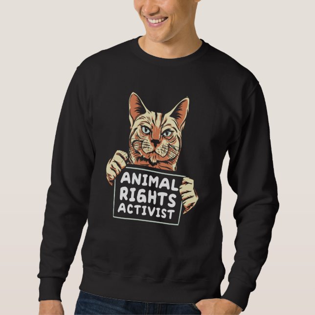 Animal Activist Rescue Animals Conservation Rights Sweatshirt (Vorderseite)