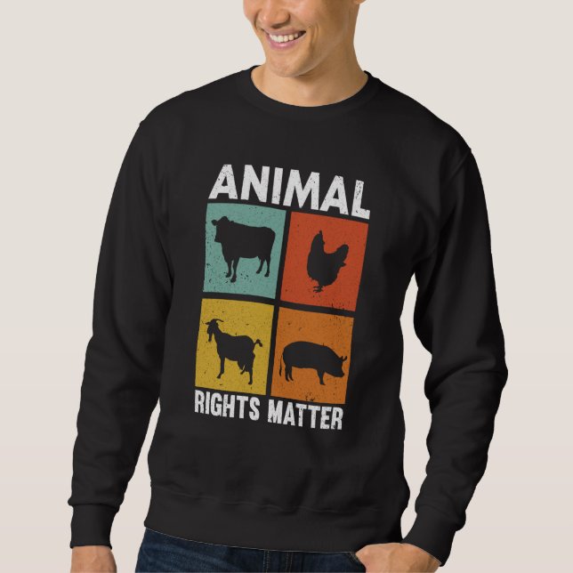 Animal Activist Rescue Animals Conservation Rights Sweatshirt (Vorderseite)