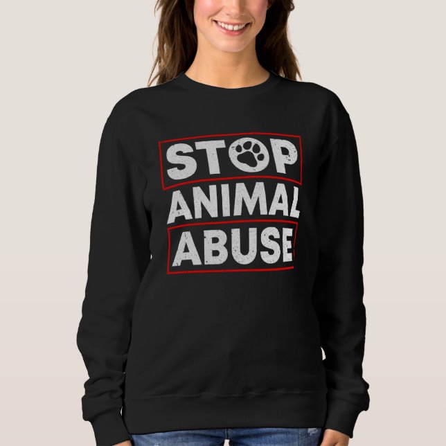 Animal Activist Rescue Animals Conservation Rights Sweatshirt (Vorderseite)