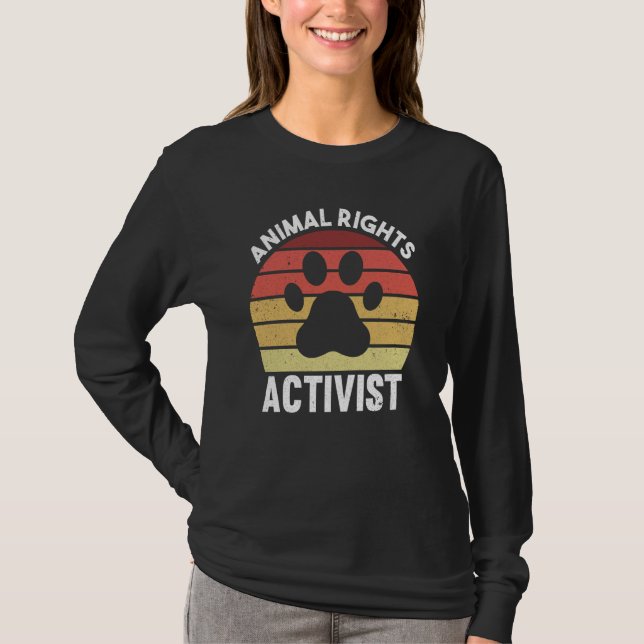 Animal Activist Rescue Animals Conservation Rights T-Shirt (Vorderseite)