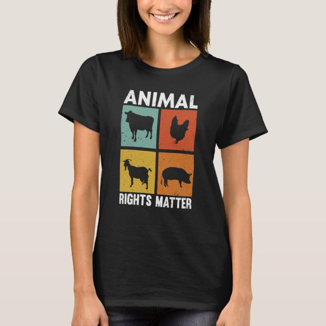 Animal Activist Rescue Animals Conservation Rights T-Shirt (Vorderseite)