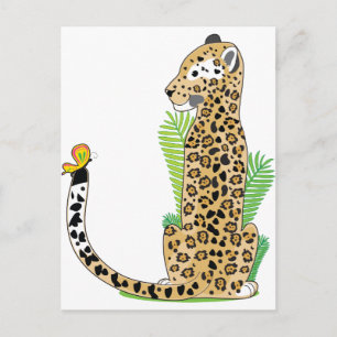 Animal Alphabet Jaguar Postkarte
