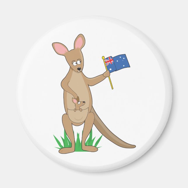 Animal Alphabet Kangaroo Magnet (Vorne)