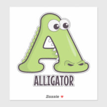 Animal Alphabet Letter - A (Aligator)