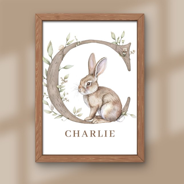 Animal Alphabet Letter C Kinder Name Bunny Poster (Von Creator hochgeladen)