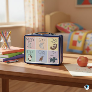 Animal Alphabet Metall Brotdose