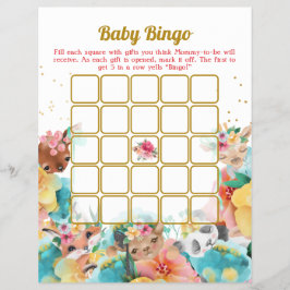 Animal Baby Bingo und Name Race Baby Shooting Game Flyer