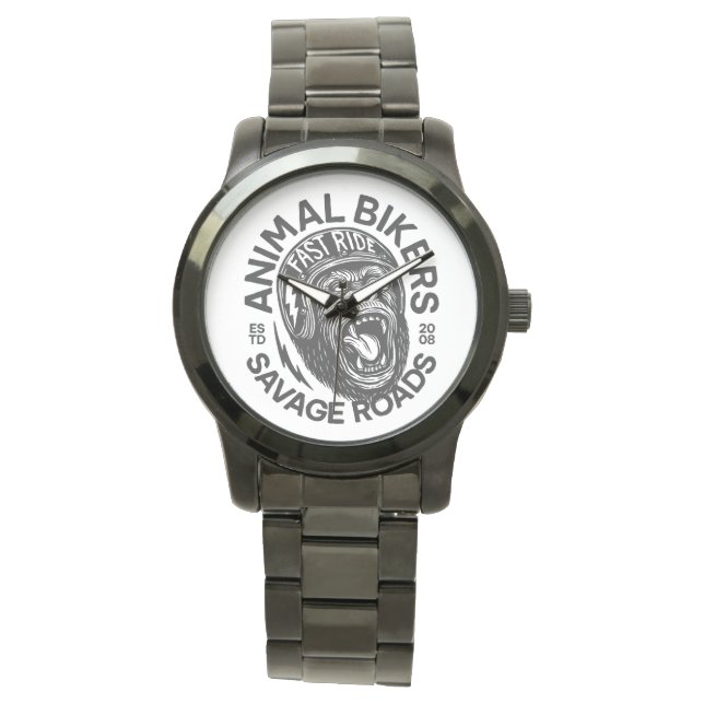 Animal Bikers Armbanduhr (Vorderseite)