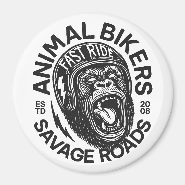 Animal Bikers Magnet (Vorne)