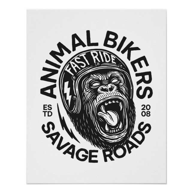 Animal Bikers Poster (Vorderseite)