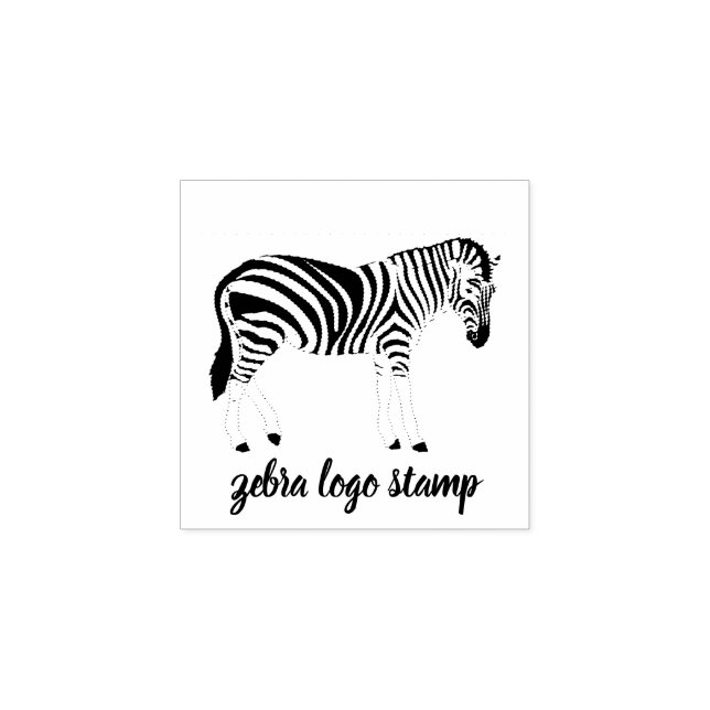 Animal Black Zebra Gummistempel (Prägung)