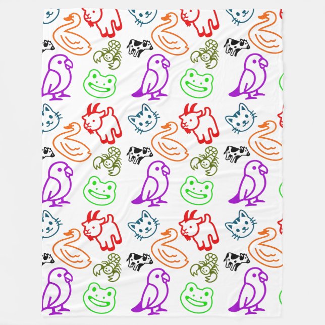 Animal Blanket Fleecedecke (Vorderseite)