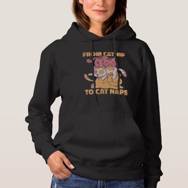 Animal Cat  From catnip to cat naps Pet Store Hoodie (Vorderseite)