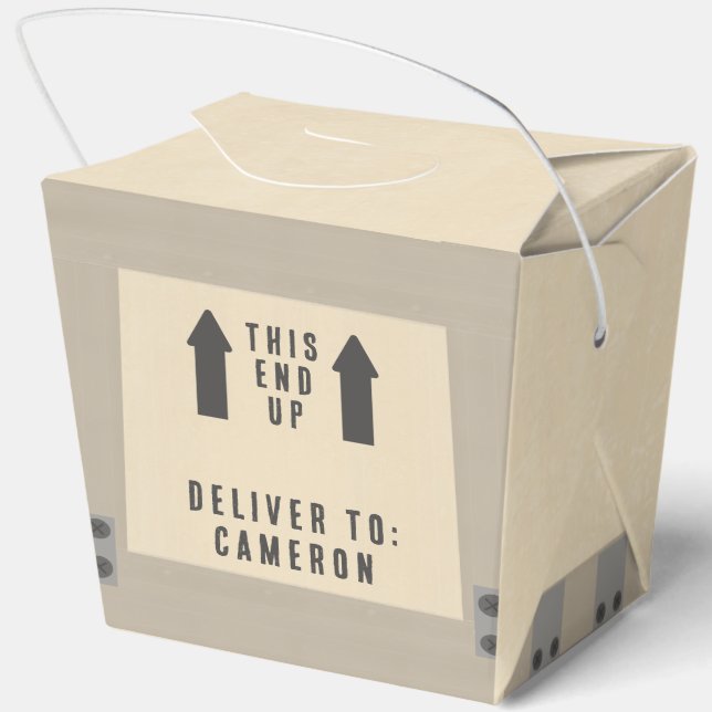 Animal Crate Dinosaur Jurassic Birthday Large Geschenkschachtel (Rückseite)