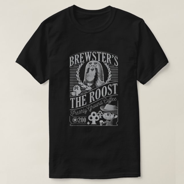 Animal Crossing Brewsters The Roost Graphic  T-Shirt (Design vorne)