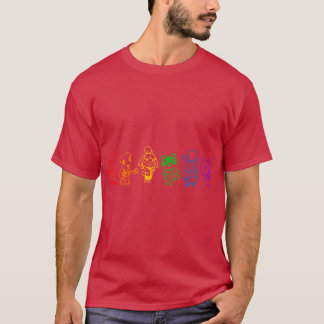 Animal Crossing Regenbogenfarbe Charakterumriss Li T-Shirt