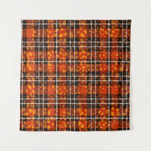 Animal Dots Kariert Mix Muster Nahtlose Kunst Wandteppich