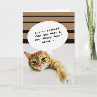 Animal Foto Happy Hour Altes sonniges Geburtstag Karte