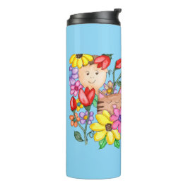 Animal Friends Among the Flowers Thermosbecher