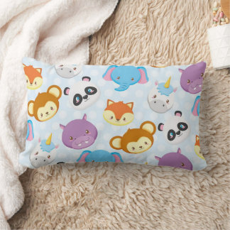 Animal Friends Lumbar Pillow 13" x 21" Lendenkissen