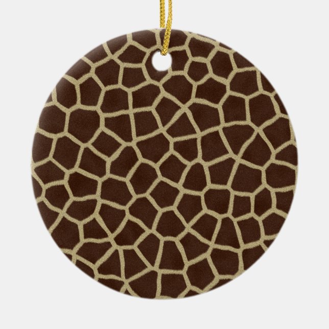Animal Giraffe Print Weihnachtsschmuck (Vorne)