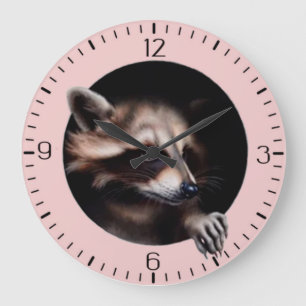 Animal Große Wanduhr