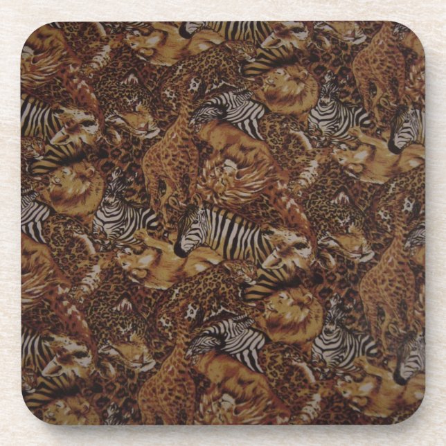 ANIMAL JUNGLE SAFARI UNTERSETZER (Vorderseite)