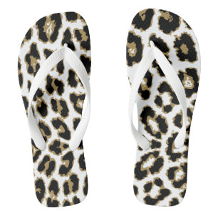 Animal Leopard Cheetah Print Muster Flip Flops