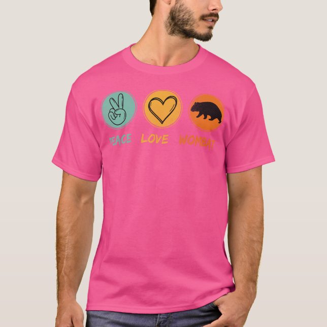 Animal Lover Funny Wombat T-Shirt (Vorderseite)