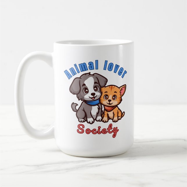 Animal lover society for animal lover  kaffeetasse (Links)